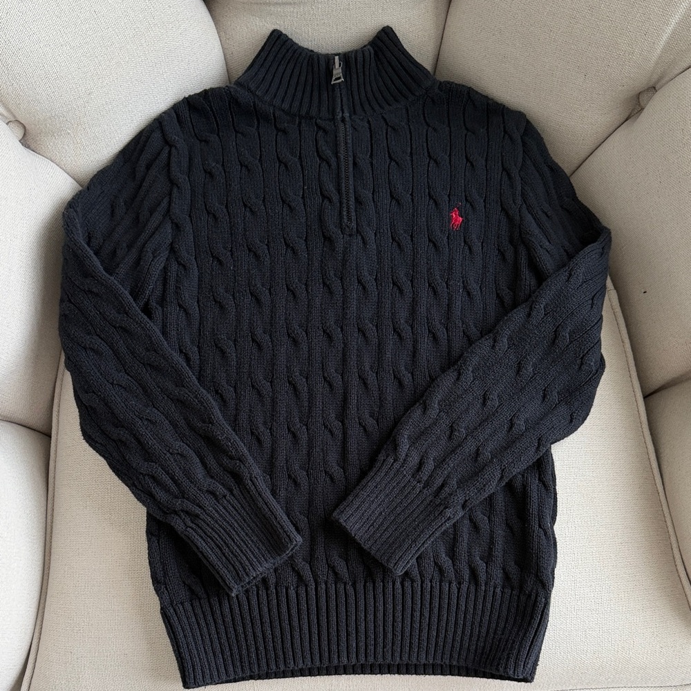 Kids Polo Ralph Lauren Cable Knit Sweater size Small (8)